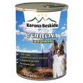 Karma dla psa Korona Beskidu z cielęciną 75%25 Mięsa 400g