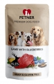 Karma PETNER Dziczyzna z Borówką 95,5%25 Mięsa Saszetka 500g bez z