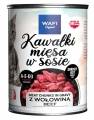 WAFI Karma dla kota Kawałki w Sosie z Wołowiną 415g